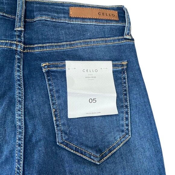 Cello High Rise Skinny 05 Dark Wash Jeans NWT Size 5 - Picture 10 of 11
